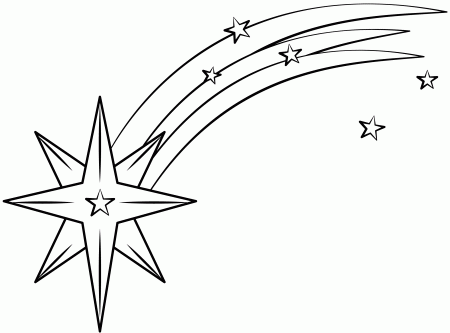 Shooting Star Printable Template | Free Printable Papercraft Templates