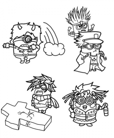 Made jojos but minions as a coloring page for a friend and wanted to share  it | /r/ShitPostCrusaders/ | JoJo's Bizarre Adventure | Know Your Meme
