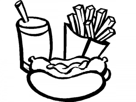 Pin on Hot Dog Coloring Pages