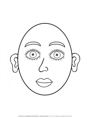 Face Outline | Coloring Page | Planerium