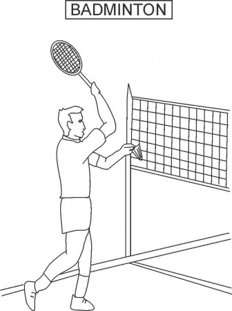 Badminton Coloring Pages - Best Coloring Pages For Kids