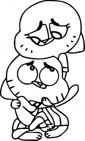 nice Gumball And Nicole Gumball Watterson Coloring Page ...