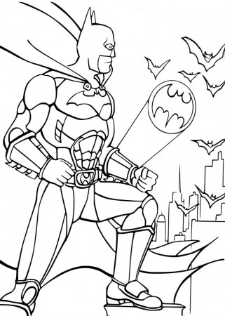Incredible Batman Coloring Page - Free Printable Coloring Pages for Kids