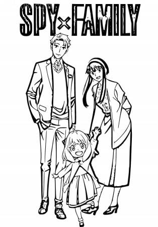 Spy x Family 3 Coloring Page - Free Printable Coloring Pages for Kids