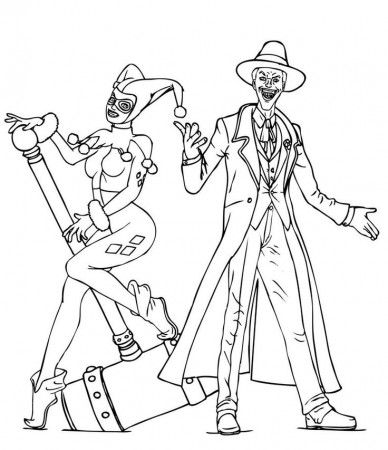 Joker Coloring Pages - Coloring Page