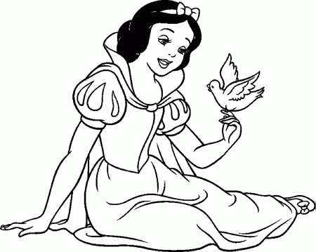 snow white coloring pages-from-disney-princess cartoon Â« Coloring ...
