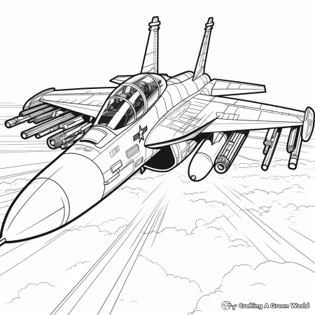 F18 Coloring Pages - Free & Printable!