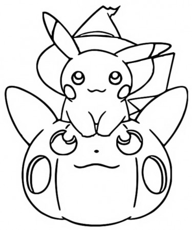 Coloring Pages Pokémon Halloween