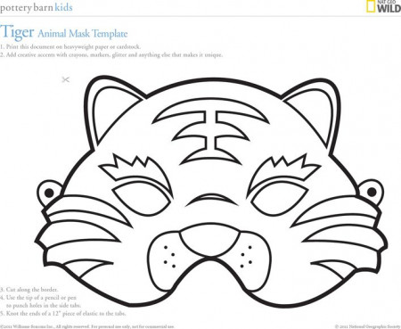 Animal Mask Template in 2023 | Animal mask templates, Printable animal masks,  Tiger mask template