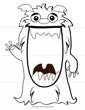 Folding Surprise Monster Printable ...