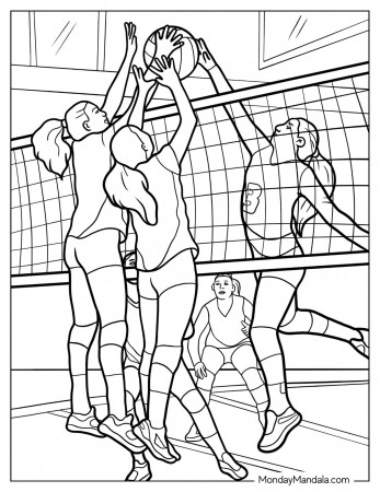 18 Volleyball Coloring Pages (Free PDF ...