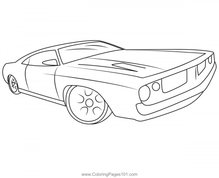 Hot Wheels Pic Coloring Page