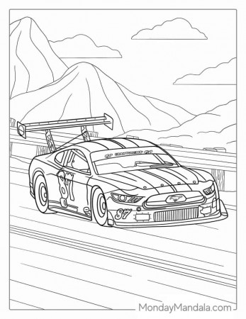 30 Race Car Coloring Pages (Free PDF ...