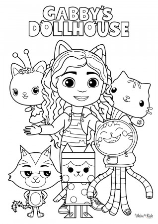 Gabby's Dollhouse Coloring Pages (Free ...