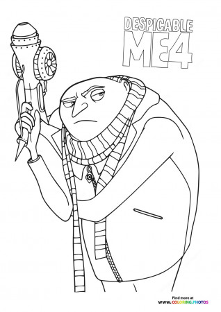 Gru Despicable me 4 - Coloring Pages ...
