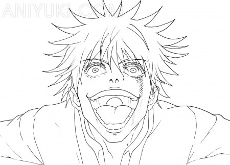 Satoru Gojo Coloring Pages - AniYuki ...