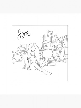 SZA Ctrl Album Cover Outline