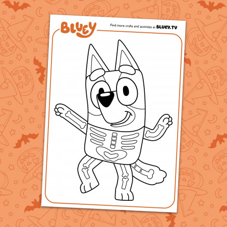 Halloween Costume Colouring Sheets - Bluey Official Website