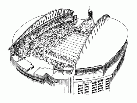 Football Field Coloring Sheets - High Quality Coloring Pages