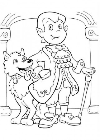10 Pics of Cute Werewolf Coloring Pages - Halloween Werewolf ...