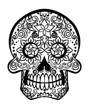 11 Pics of Pitbull Sugar Skull Coloring Pages - Sugar Skull Pit ...