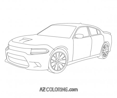 Dodge Charger Coloring Page