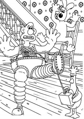 Wallace and Gromit Coloring Pages | Best Place to Color