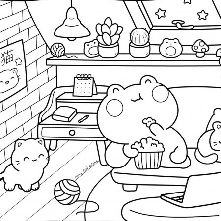 cozy coloring pages