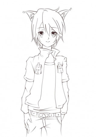 Anime Boys Coloring Pages | 110 Pictures Free Printable