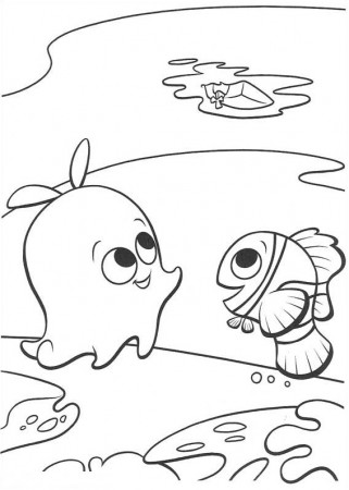 Pearl And Nemo Coloring Page - Free Printable Coloring Pages for Kids