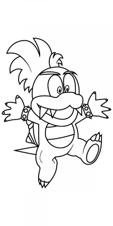 Lucky Baby Bowser coloring page Coloring Page - Free Printable Coloring  Pages for Kids