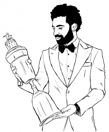 Mohamed Salah 9 Coloring Page - Free Printable Coloring Pages for Kids