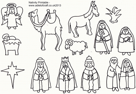Best Photos of Nativity Coloring Book - Printable Christmas ...
