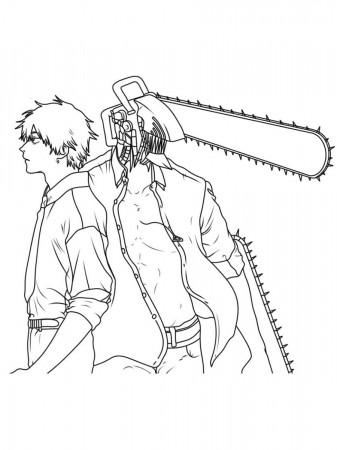 Chainsaw Man coloring pages