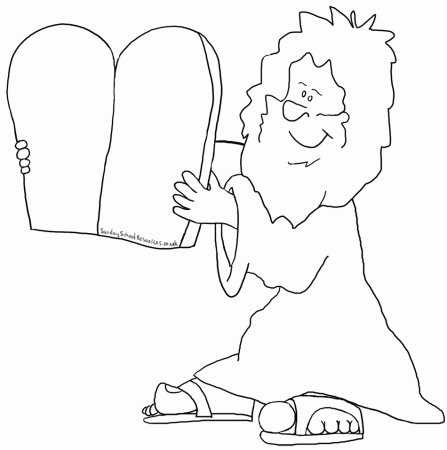 ten commandments coloring pages - Clip Art Library