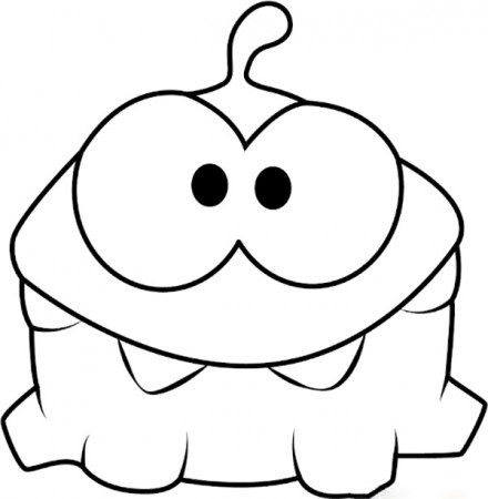 Om Nom Coloring Page - Free Printable Coloring Pages for Kids