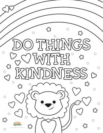 12 Free Printable Kindness Coloring Pages (Free Printable)