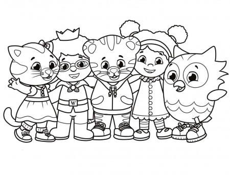 Be My Neighbor Daniel Tiger Coloring Page - Free Printable Coloring Pages  for Kids