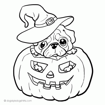 Free Pug Dog Coloring Pages, Download Free Pug Dog Coloring Pages png  images, Free ClipArts on Clipart Library