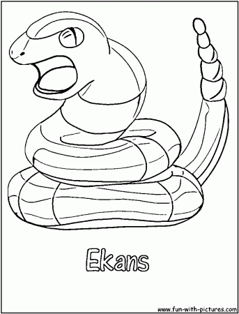 Ekans Coloring Page