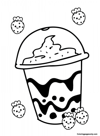 Boba Tea Coloring Pages Printable for ...