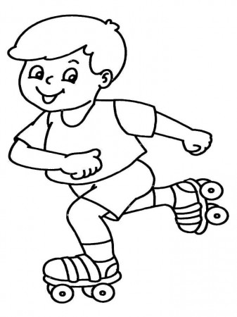 Roller Skate Coloring Pages | Coloring ...