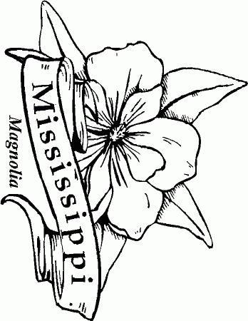 50 State Flowers Coloring Pages for Kids