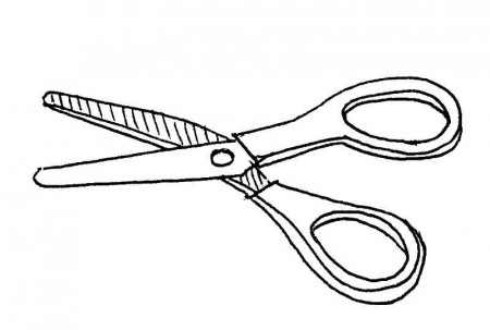 Online coloring pages Coloring page Scissors school supplies ...