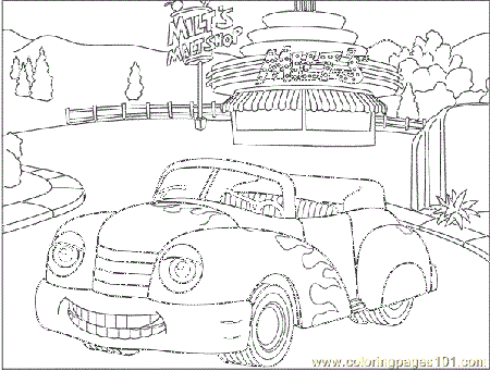 Hank Hot Rod Coloring Page - Free Vehicle Transport Coloring Pages ...