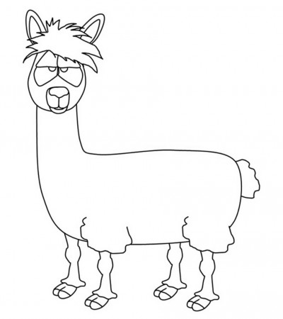 10 Cute Free Printable Llama Coloring Pages Online