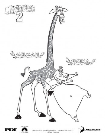 MADAGASCAR coloring pages - Madagascar 2 : Alex dot to dot picture