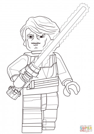 Lego Star Wars Anakin Skywalker coloring page | Free Printable ...