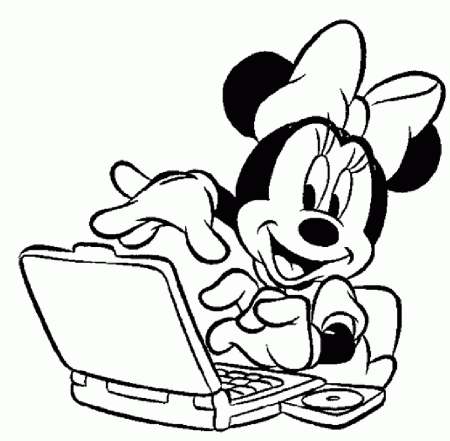 Minnie Mouse Coloring Pages Printable | Cartoon Coloring pages of ...