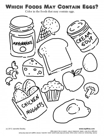 coloring pages for food and nutrition coloring pages for kids ...